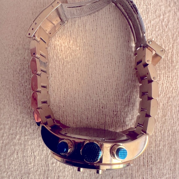 Invicta Men's Watch 50mm SPEEDWAY SCUBA Quartz Chrono Sapphire Blue Gold SS - Picture 8 of 11